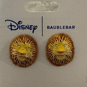BaubleBar Disney Lion King Earrings - Gold and Brown